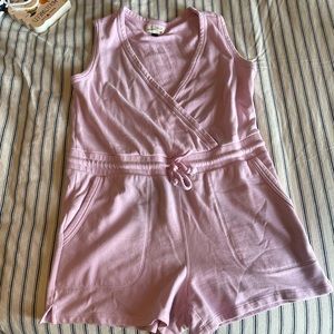 Sweatshirt material romper